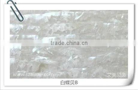 High quality natural abalone mother of pearl shell paper shell sheet shell laminate