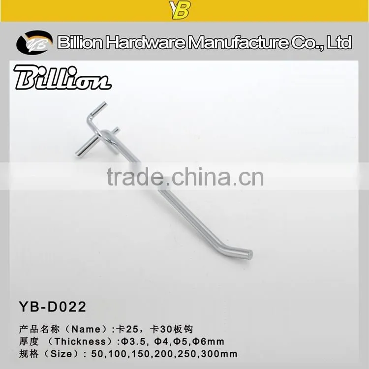 Metal Chrome Wire display Hooks pegboard hook price tag
