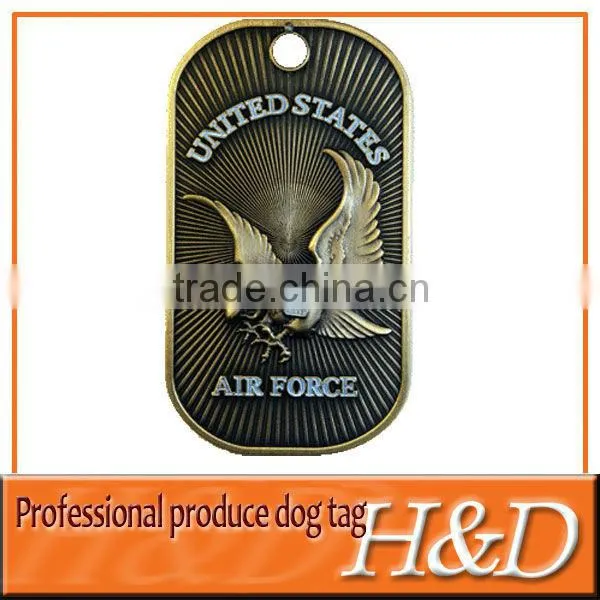 heart-shape silicone dog tag for people with flag