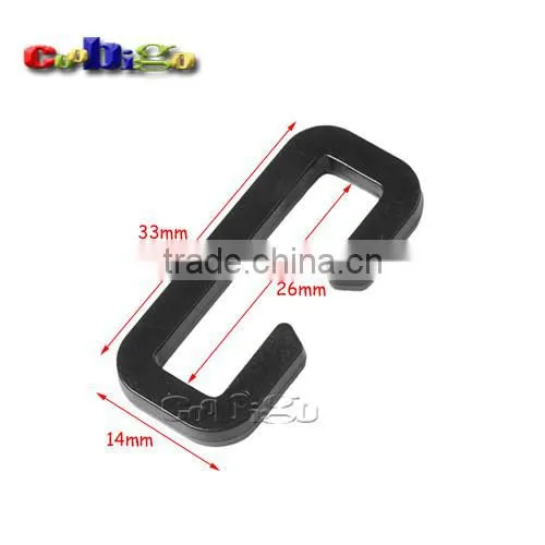 Looploc Plastic Rectangular Ring Buckle for Straps Bags Backpack #FLC442-20B/25B/32B/38B/50B