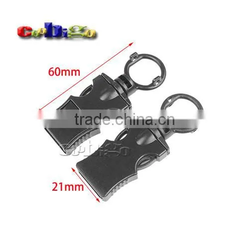Plastic Detach Buckle Hook Belt Clip for Business Job ID Card Badge Holder & Lanyard #FLC439-1B/2B/3B
