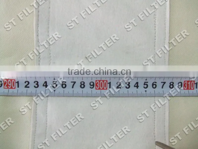 Dia160*5200mm,fiberglass twill filter bag for coal boiler