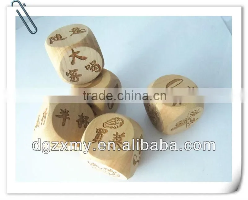 Wooden dice for sale