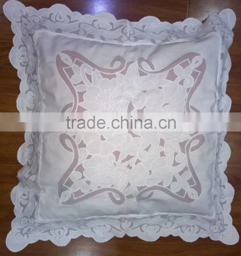 Luxury embroidery cushion cover ,Latest design pillow cover,handmade embroidery cushion cover