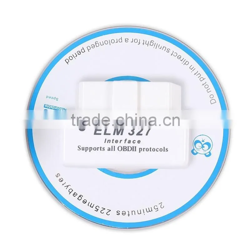 New arrival Version 2.1 ELM327 OBD Advanced MINI ELM 327 V2.1 Black Bluetooth OBD2 Car CAN Wireless Adapter Scanner Tool