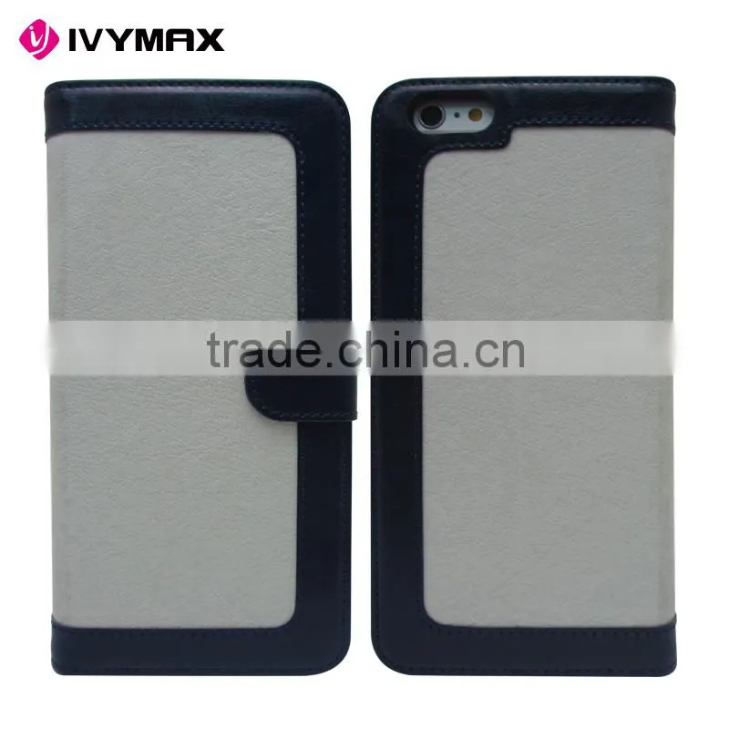 IVYMAX China Mobile Phone Accessories Flip Wallet PU Leather Magnetic Phone Case Cover For Apple Iphone 6 Case
