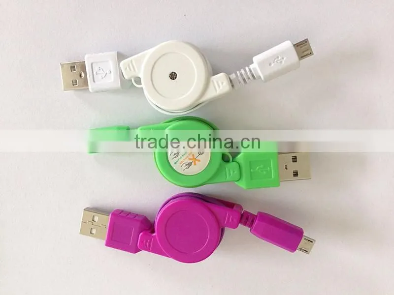 CE ROHS Approved Retractable Data Cable for mobile phone