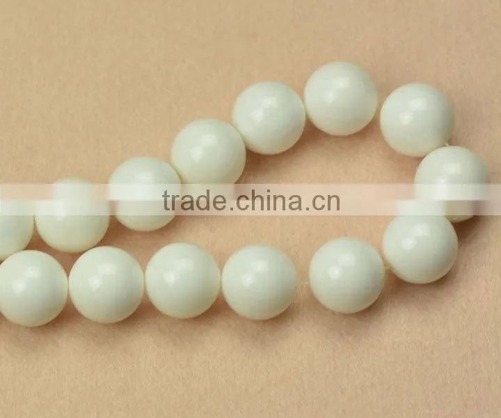 Loose Beads white round giant natural shells giant tridacna clam