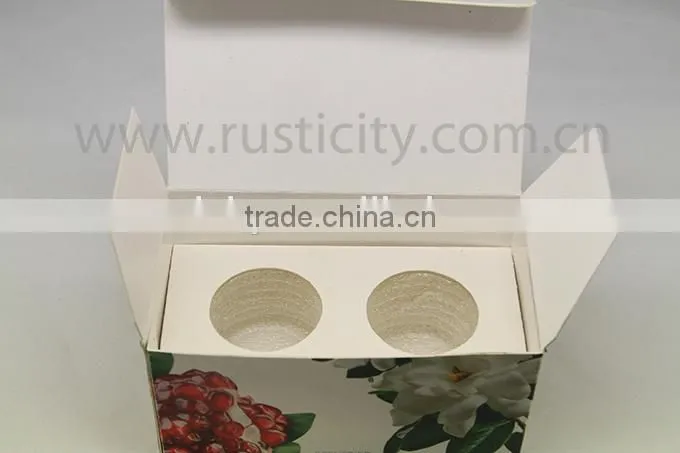 Aroma fragrance paraffin wax in frosted glass jar