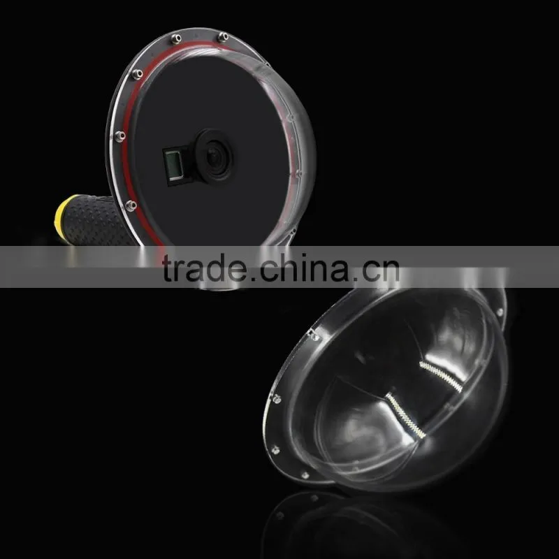 Telesin 6" Replacement Dome Port Transparent Shell Cover for the Go pro Hero3+/4 Dome port