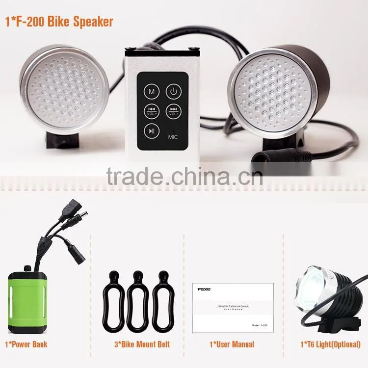 High Quality 16 Watt Mini Wired Handlebar Portable Bluetooth Bike Speaker Waterproof