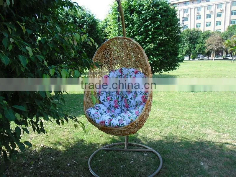 patio rattan hanging swing chair,Outdoor Patio PE Rattan Swing