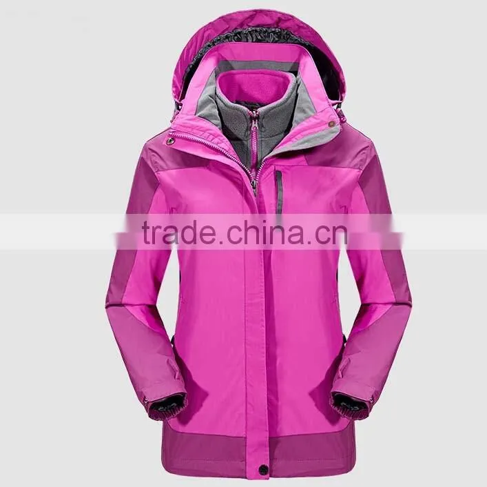 Custom Lady 3 in 1 Waterproof Sports Camping Wear