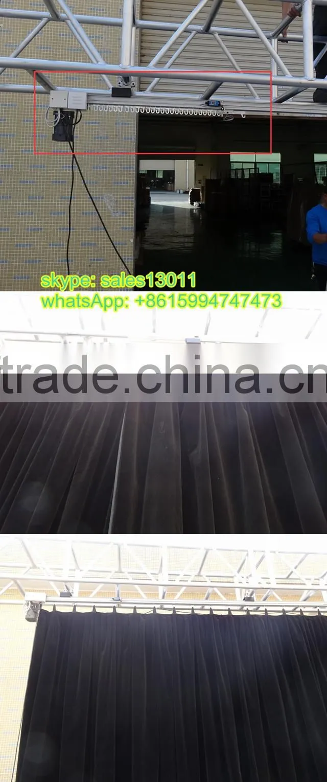 hot selling red stage curtain for sale/adjustable pipe and drape for wedding /wedding drapery support