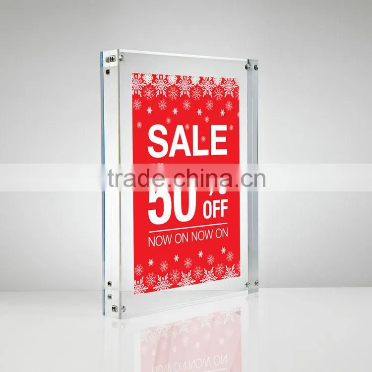 Poster holders, plexiglass poster holder, postcard display stands