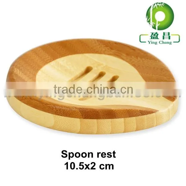 Bamboo spoon rest bamboo spoon coaster set