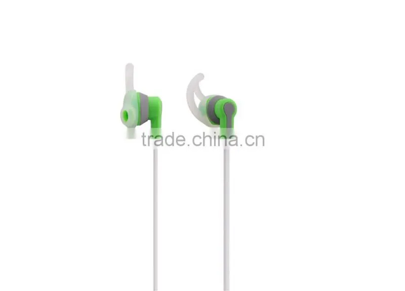 Chinese wholesale mini mobile phone earphone /sports earbuds with flat cable