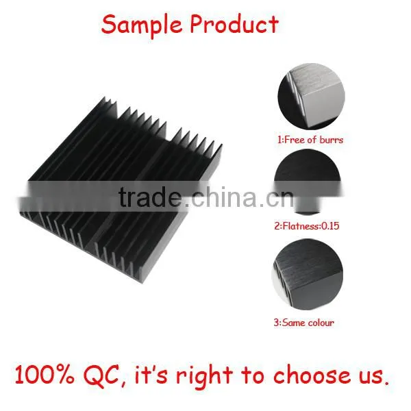 New Extruded Industrial aluminum VGA heatsink with anodizing and CNC machining