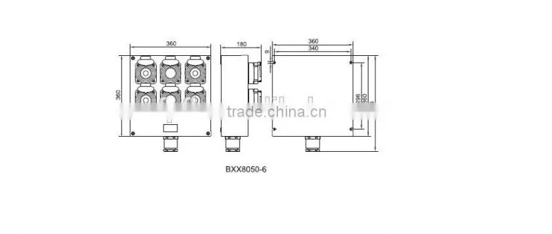 BXX8050 explosion proof socket box china supplier hot sell