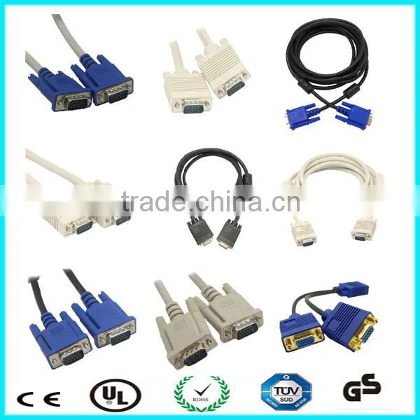 Super speed male to female db15 vga cable distributor