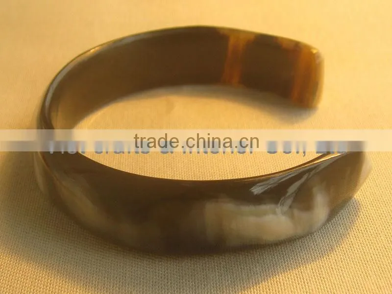 Buffalo horn cuff bracelet