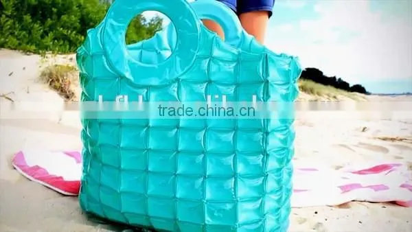 pvc fashion inflatable bubble bag,lightsome waterproof beach bag