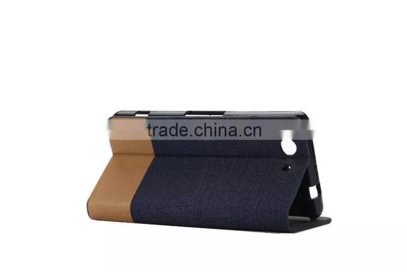 Fabric wallet leather case for Sony Xperia Z3 mini