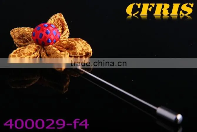 2016 New arriving spot flower,six color cloth lapel pin e1-f6