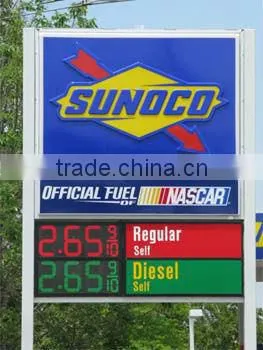 green 12'' 8.889/10 digital numbers gas/oil/petrol station price led display