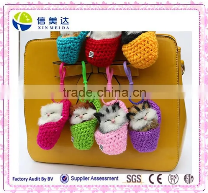 The simulation little cat plush toys/keychain plush toy/toy slipper