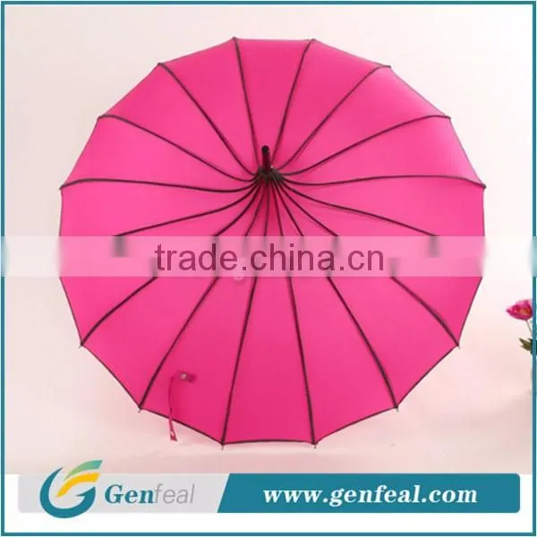 16k ribs ladies vogue pagoda dome umbrella cost high quality from china supplier