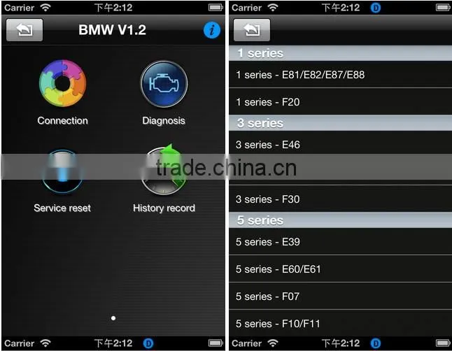 iOBD2 Diagnostic Tool for Iphone By Bluetooth for BMW
