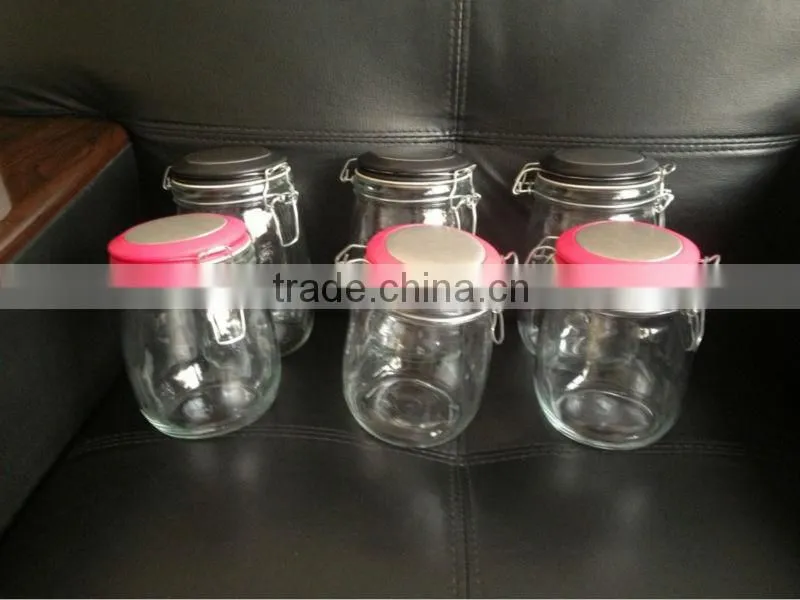 clip top big glass canisters
