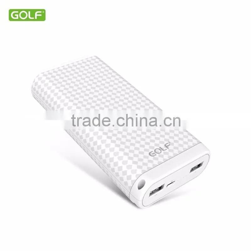 Big LED lamp portable charger power bank 20000mah multi charger for smartphone