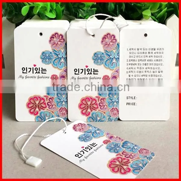 Top Design Black Custom Hang Tags Samples Wholesale Manufacture for sale