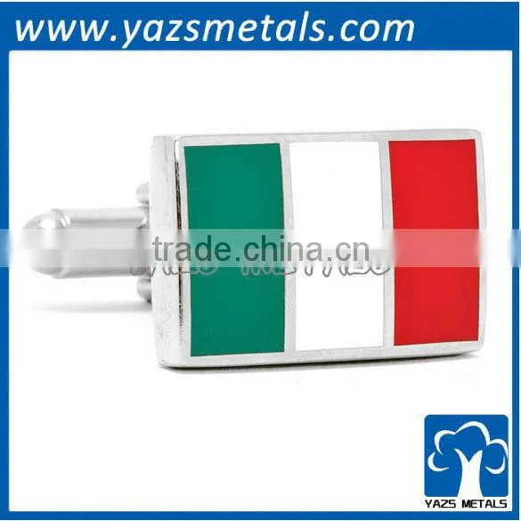 custom plating metal engrave 3D skull cufflinks manufacturer