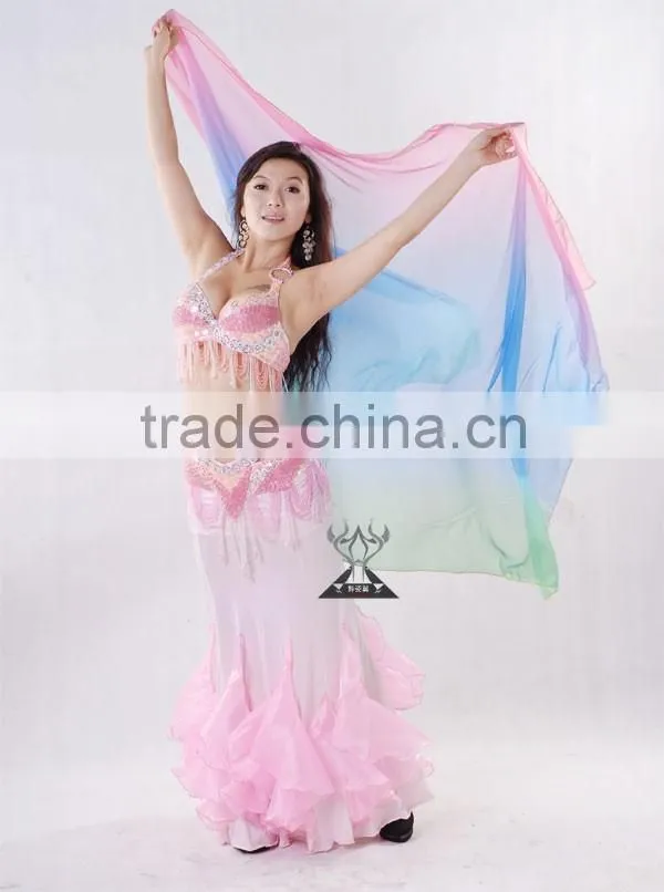 Fish Mermaid Belly Dance Costume Dresses Skirts Belly Dance Performance Costume QC1356