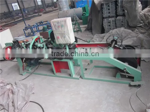 High speed automatic single strand barbed wire machine