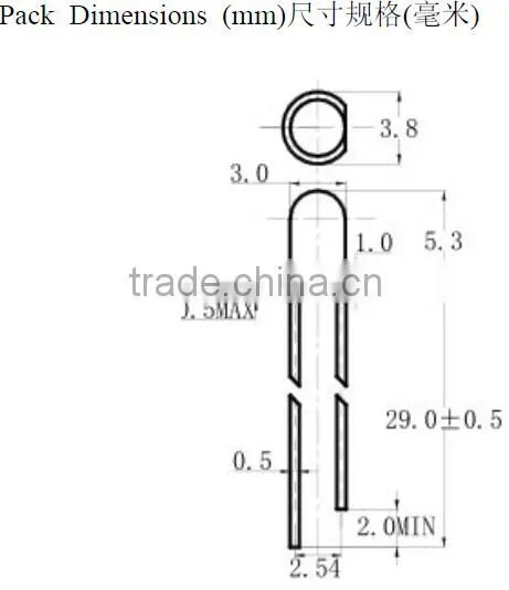 wholesale led diodes light emitting diode Super Brigh 3mm led