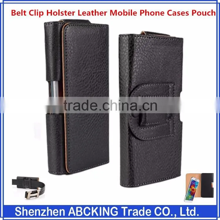 Belt Clip Holster Leather Mobile Phone Cases Pouch For Apple iPhone 6 6S Plus 5 5S SE 4 4S Smartphone Original Cell Phone Cover