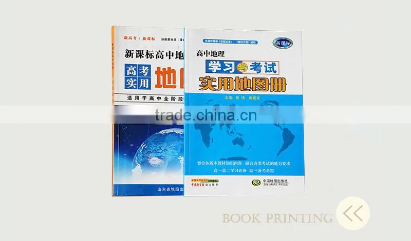 China cheap custom map book printing