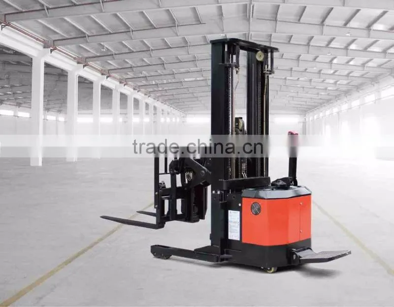 1.5 Ton Scissor Type Electric Reach Stacker lifting height 4500mm