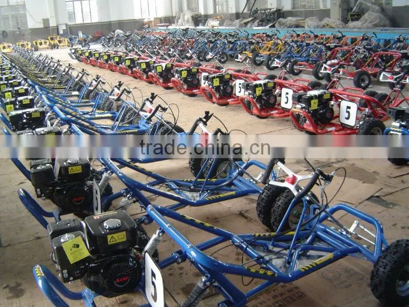 196cc 4 stroke 6.5HP 6inch adult pedal car Hydraulic disc brake centrifugal dry E-MARK approval
