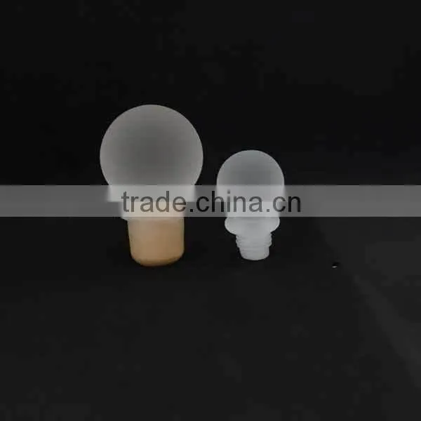 Hot sale frosted mini glass cap bottle