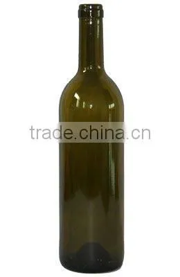 750ml /500ml Dark Green Corked glass red Wine Bottle champagne glass bottle