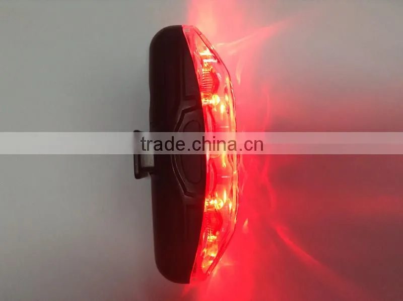 Factory new style well nice 5 led adjustable red led tail bike light