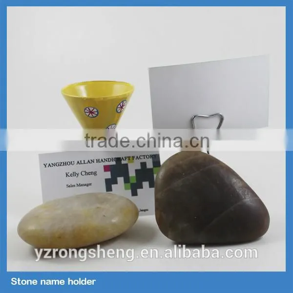 Stone paper holder