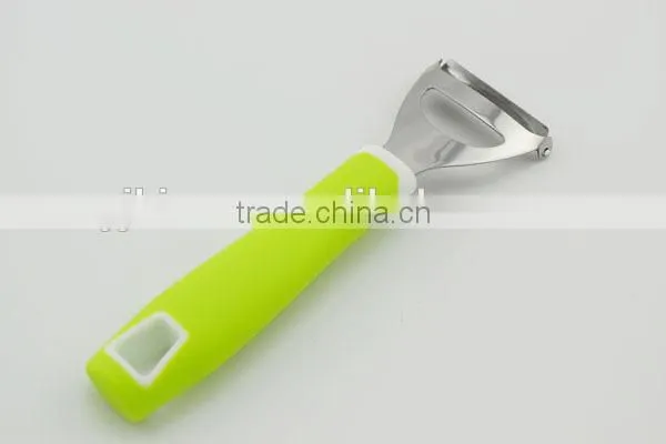 fruit & vegetable tools stainless steel peeler with mini hole and triangle shape