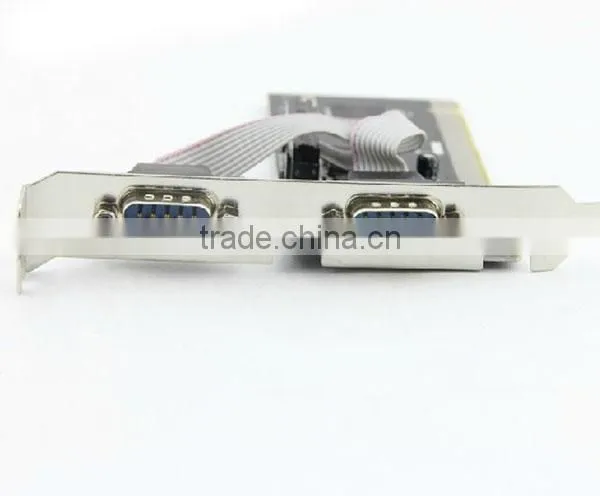 2 Port RS232 RS-232 Serial Port COM DB9 to PCI Card Adapter Converter MCS 9865 Serial industry
