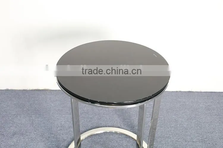 Wooden Top Steel Frame Coffee Table